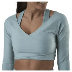 Jana Ls Train Crop Top Grey