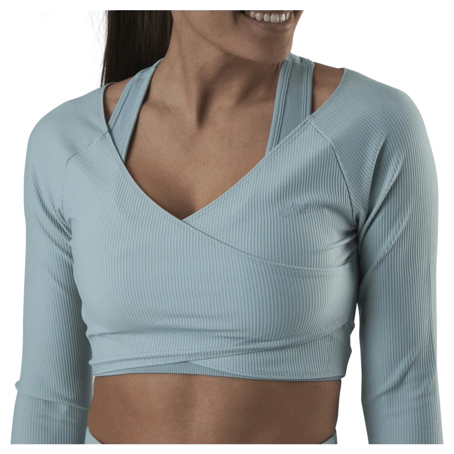 Jana Ls Train Crop Top Grey