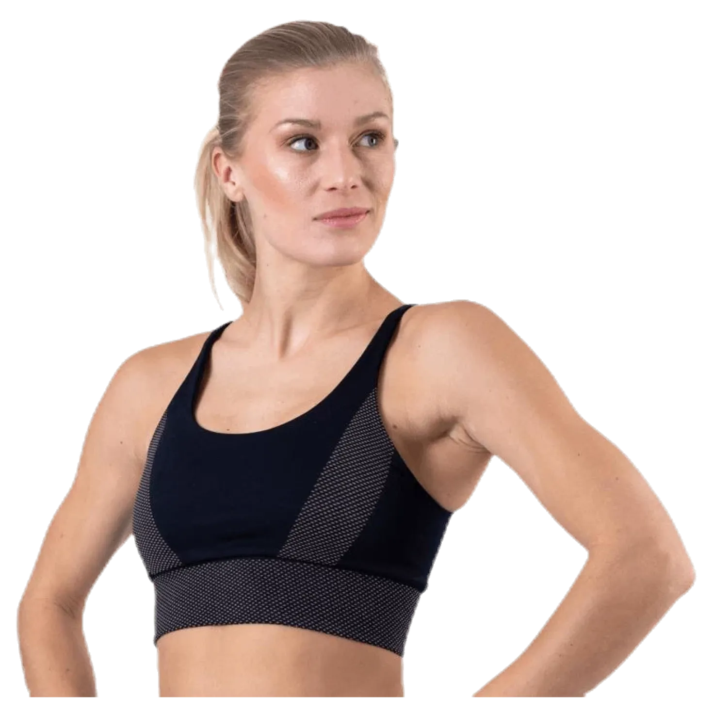 Jaquard Seamless Top Blue