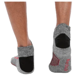 Jeff Mid-cut Merinowool Running Sock Grey