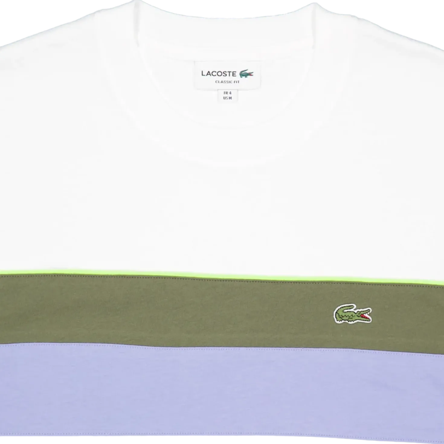 Jersey Colour-block T-shirt Flour/olive-delphinium