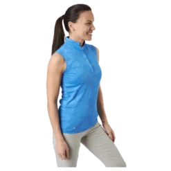 Jess Ss Polo Shirt Pacific