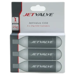 Jetvalve CO2 Cylinders 3p Black