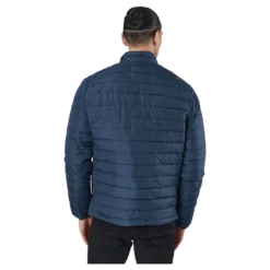 Jjeace Spring Puffer Collar Sn Navy Blazer