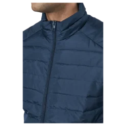 Jjeace Spring Puffer Collar Sn Navy Blazer