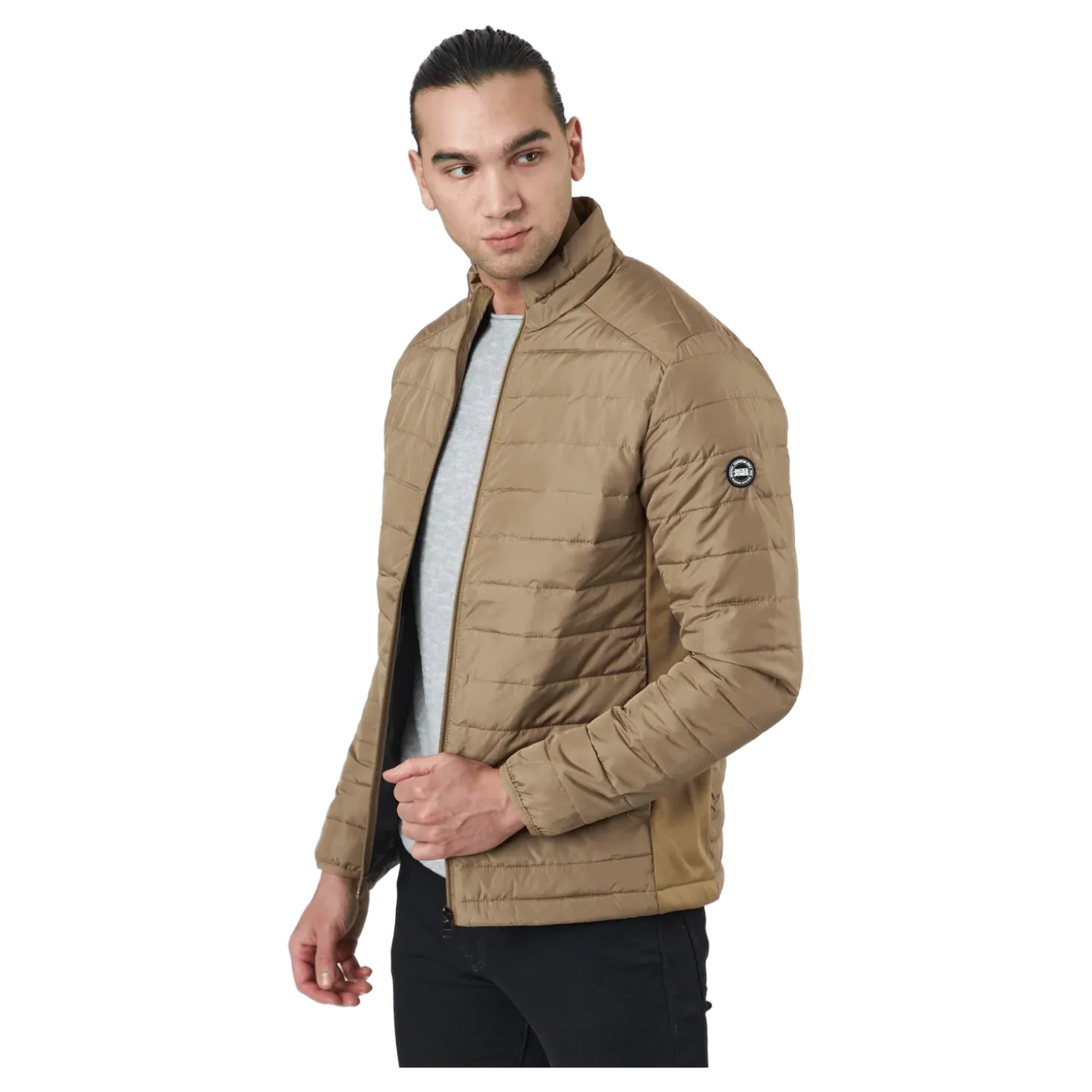 Jjeace Spring Puffer Collar Sn Elmwood
