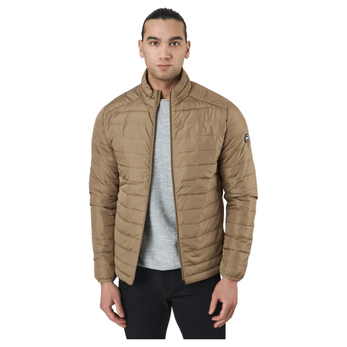 Jjeace Spring Puffer Collar Sn Elmwood