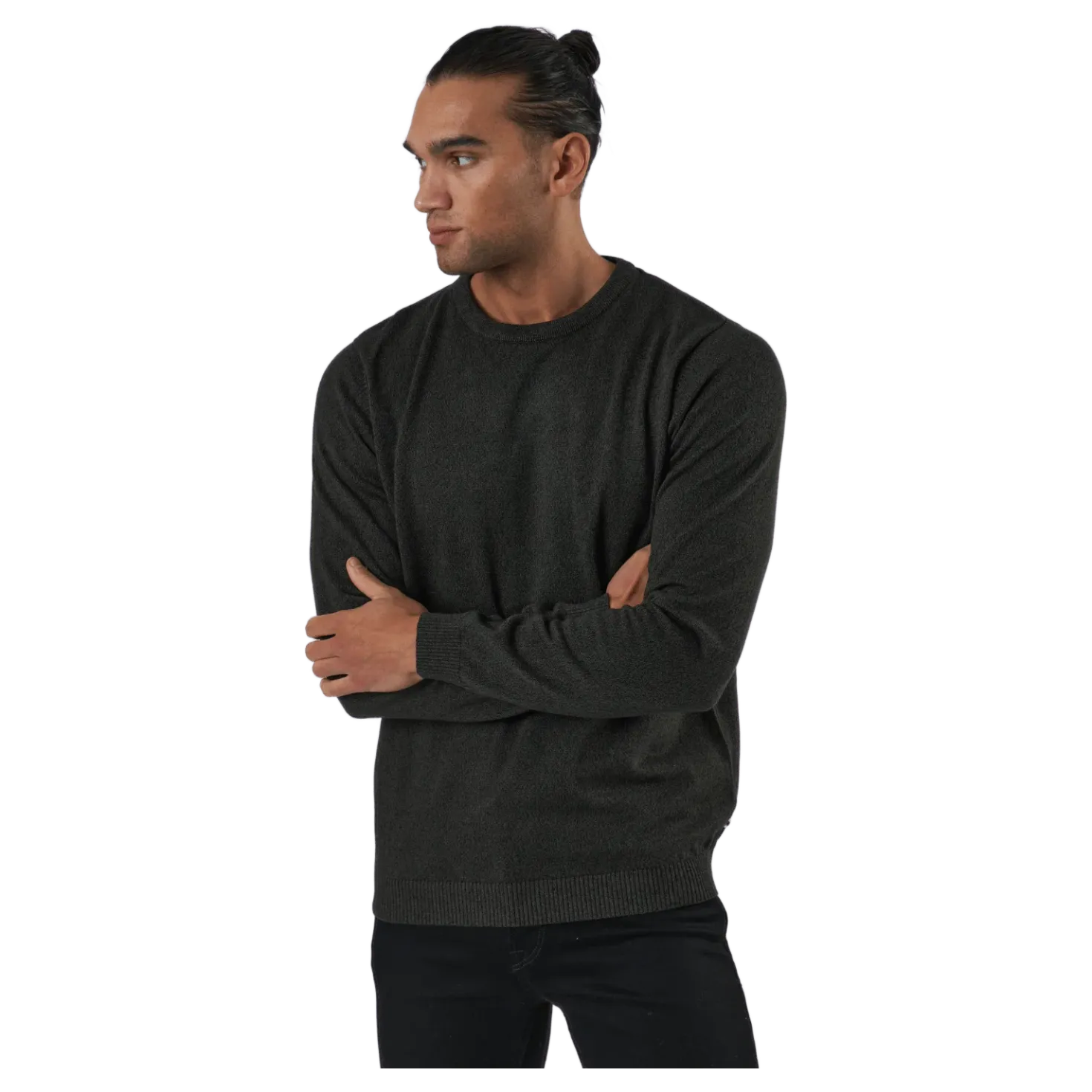 Jjebasic Knit Crew Neck Forest Night