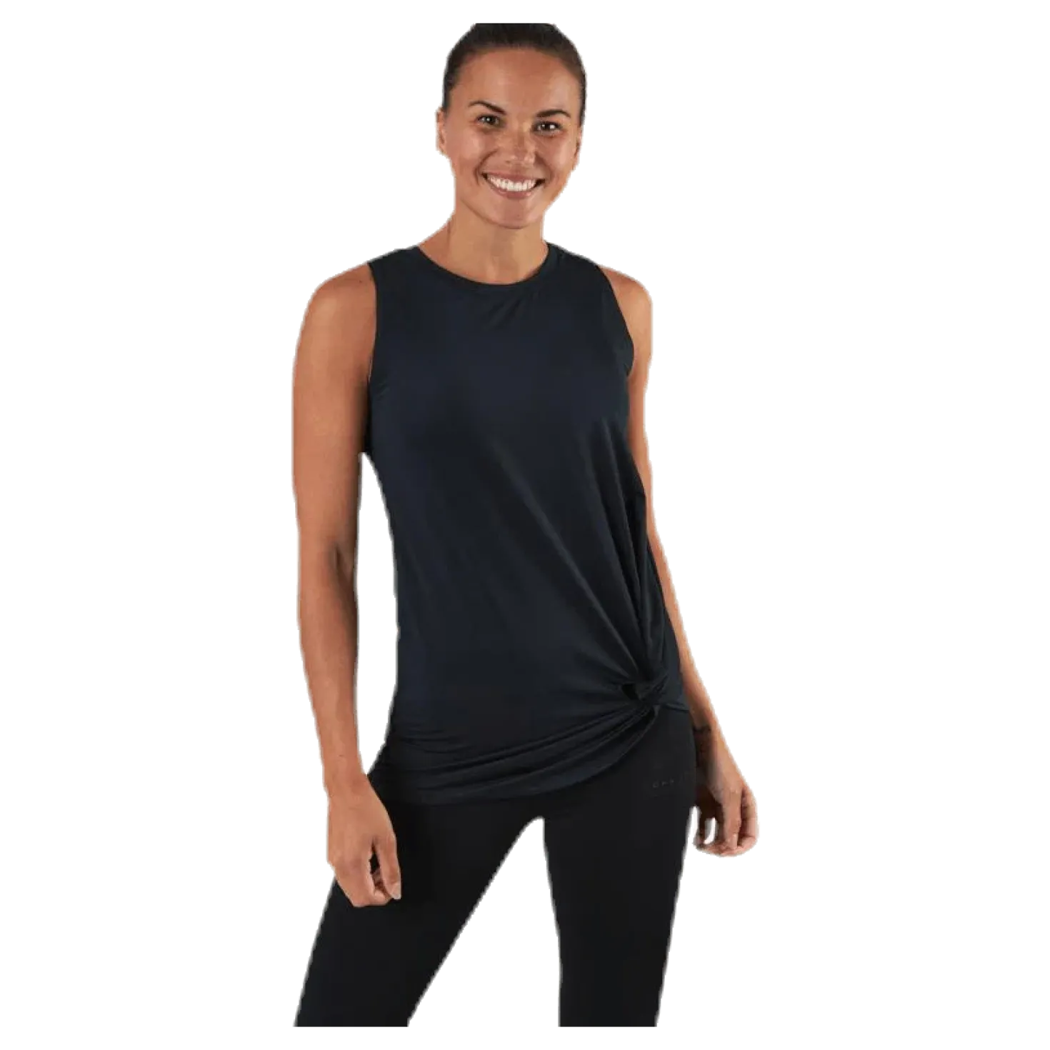 Jolie Knot Singlet Black