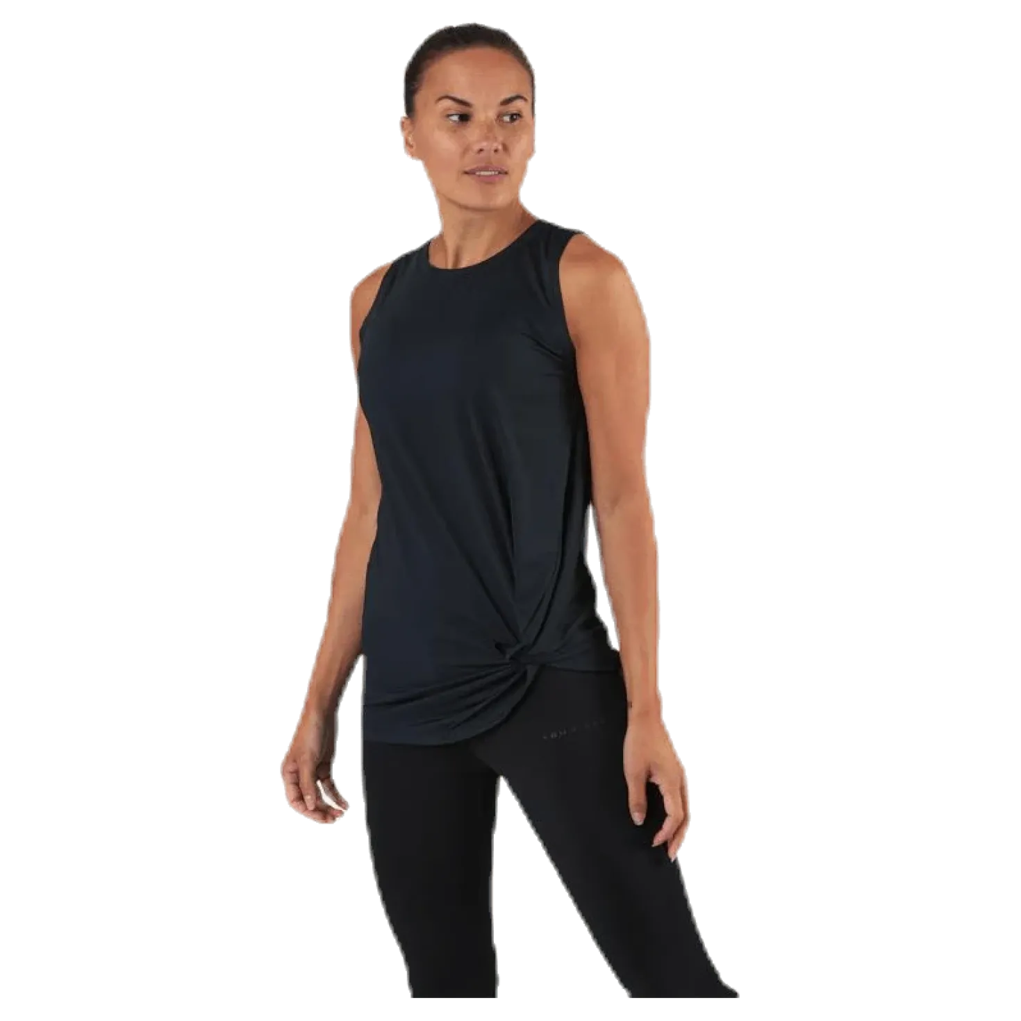 Jolie Knot Singlet Black