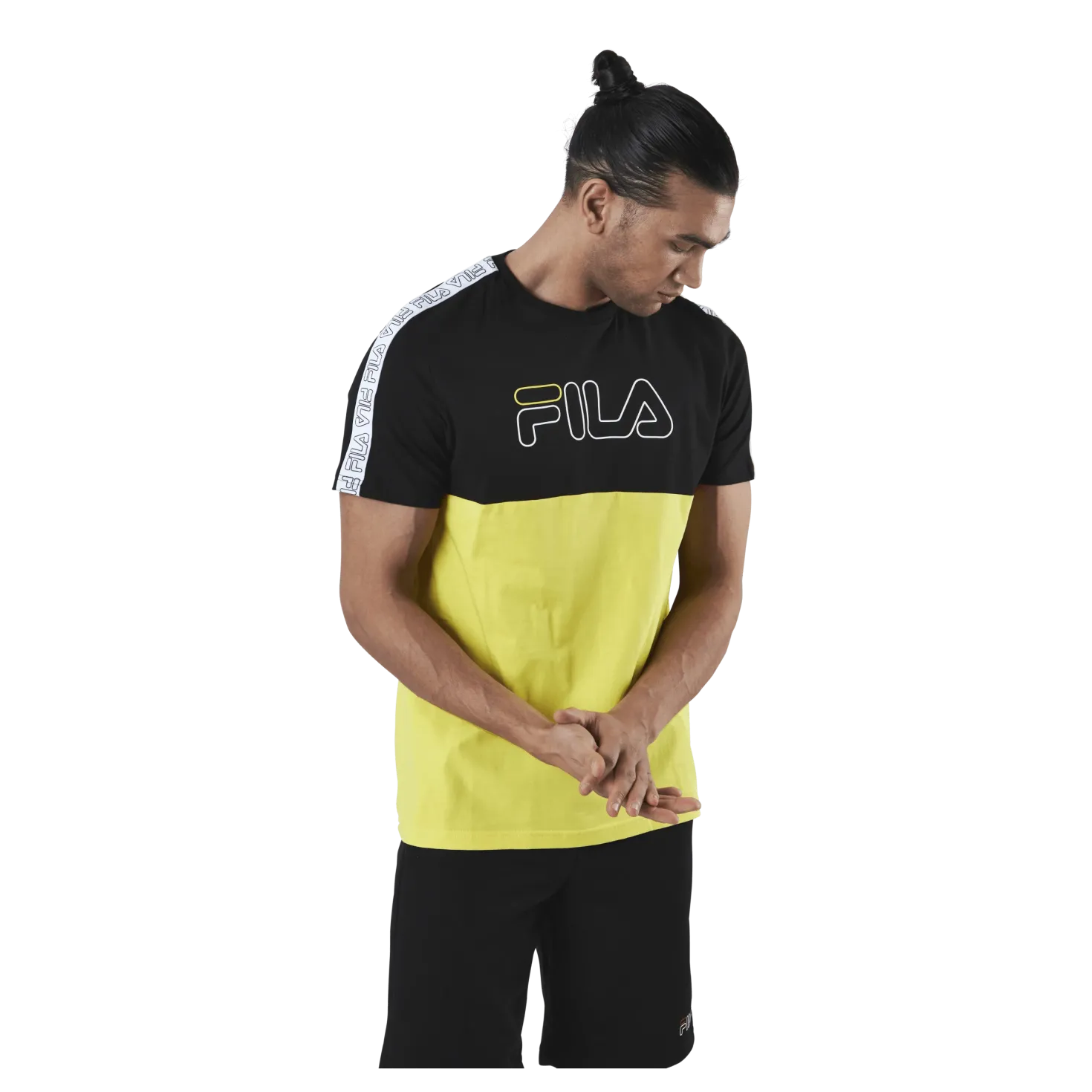 JOPI blocked tape tee Black