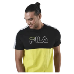 JOPI blocked tape tee Black