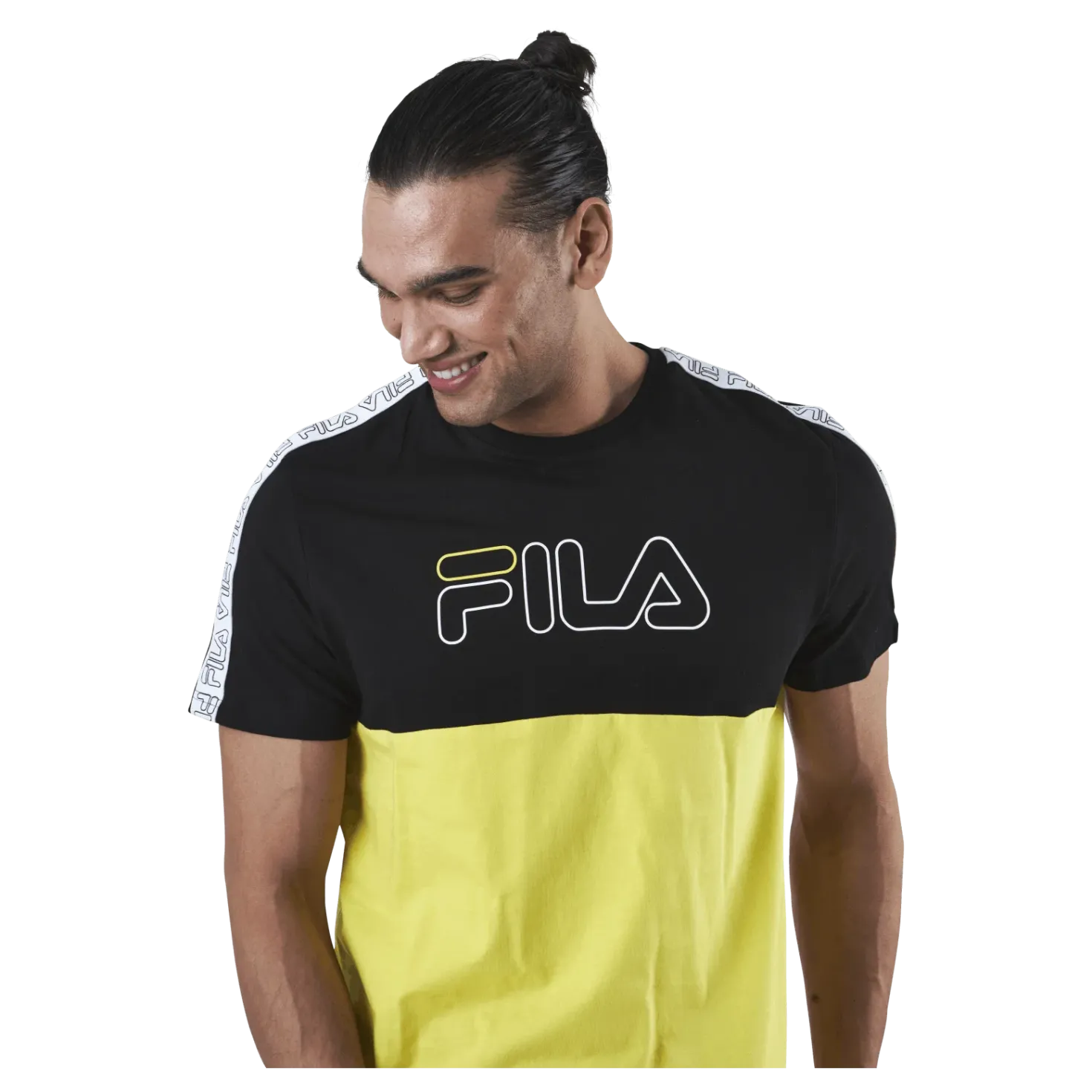 JOPI blocked tape tee Black
