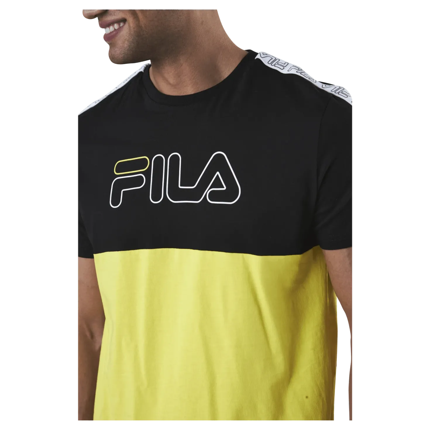 JOPI blocked tape tee Black