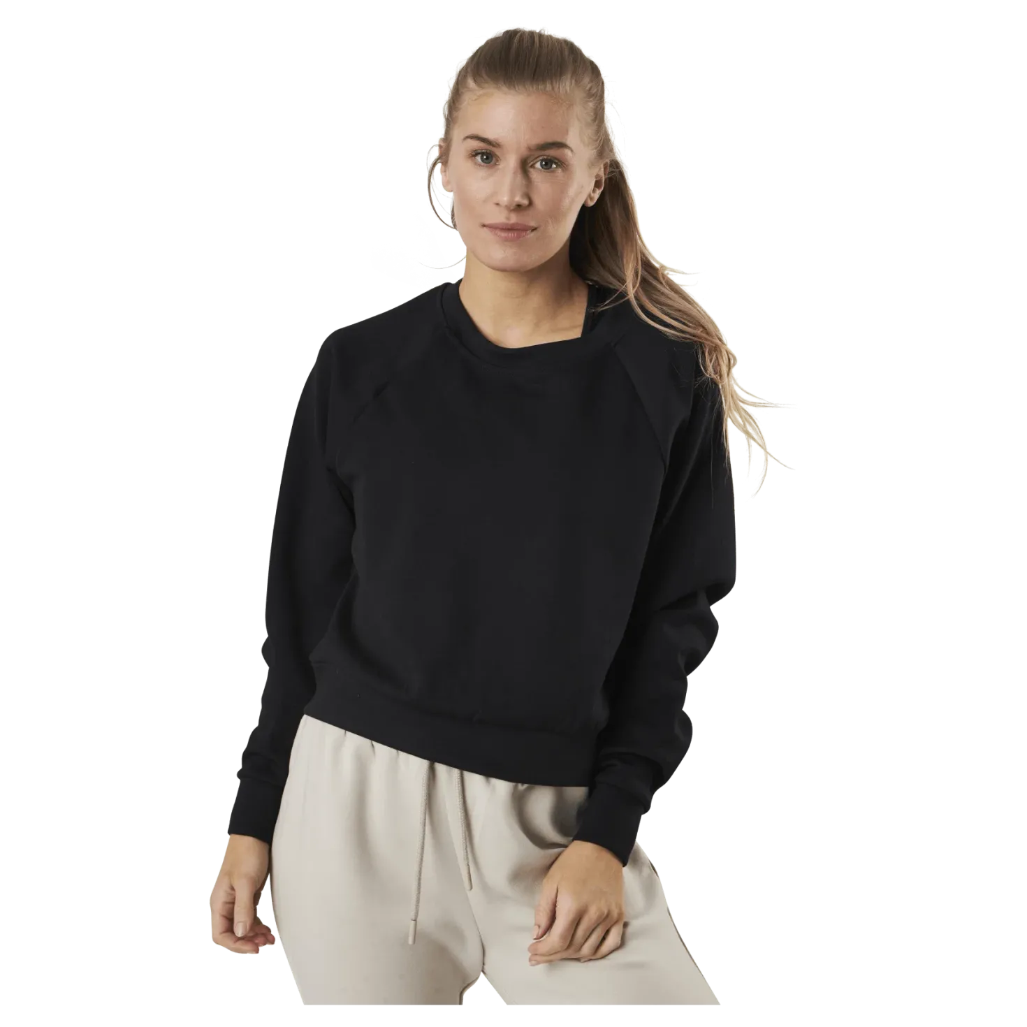 Joy L/S Raglan O-Neck Swt Black