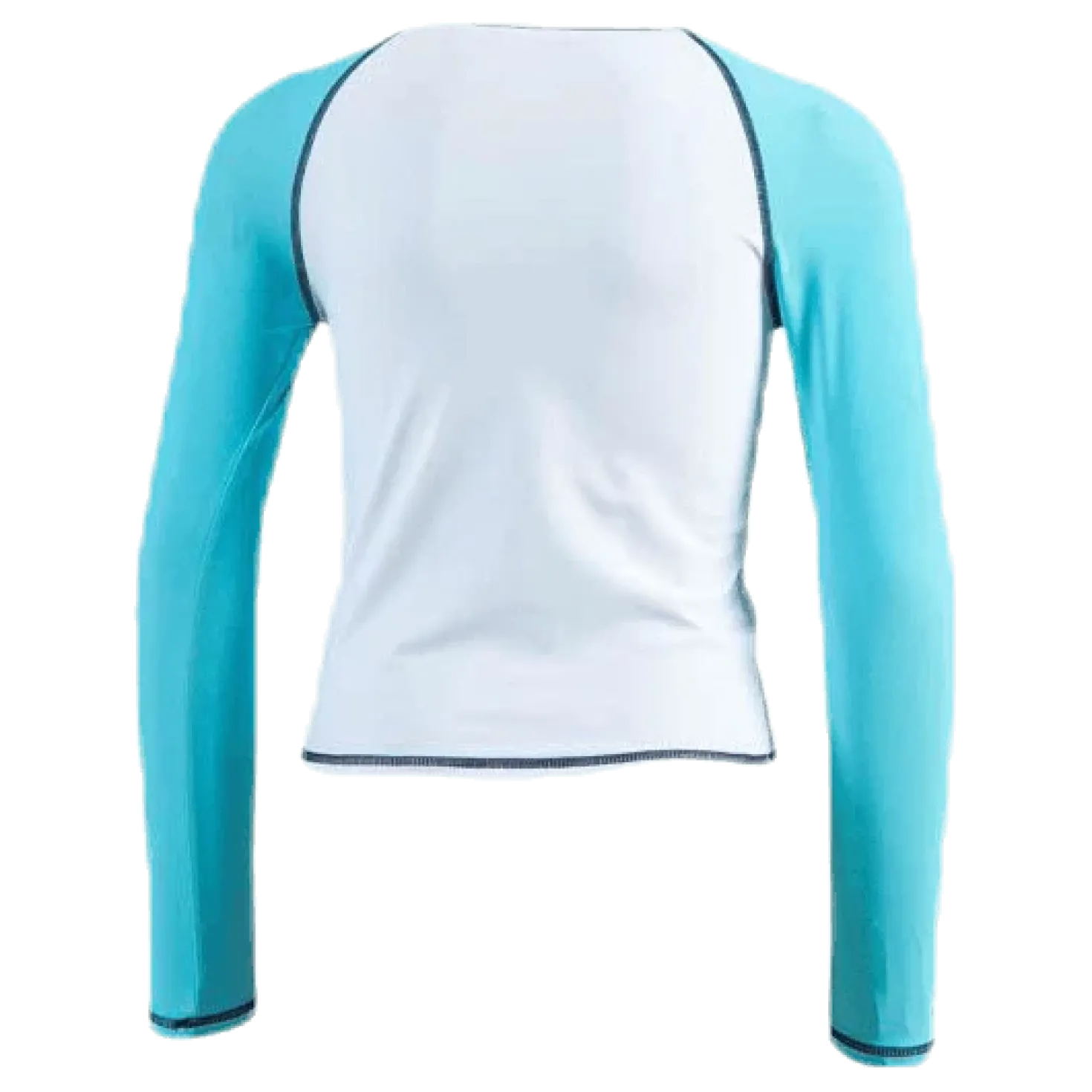 Jr UV Shirt LS Turquoise/White