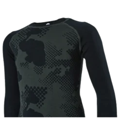 Junior Freeride Merino Wool Crew Green