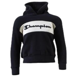 Junior Hooded Polar Fleece Black