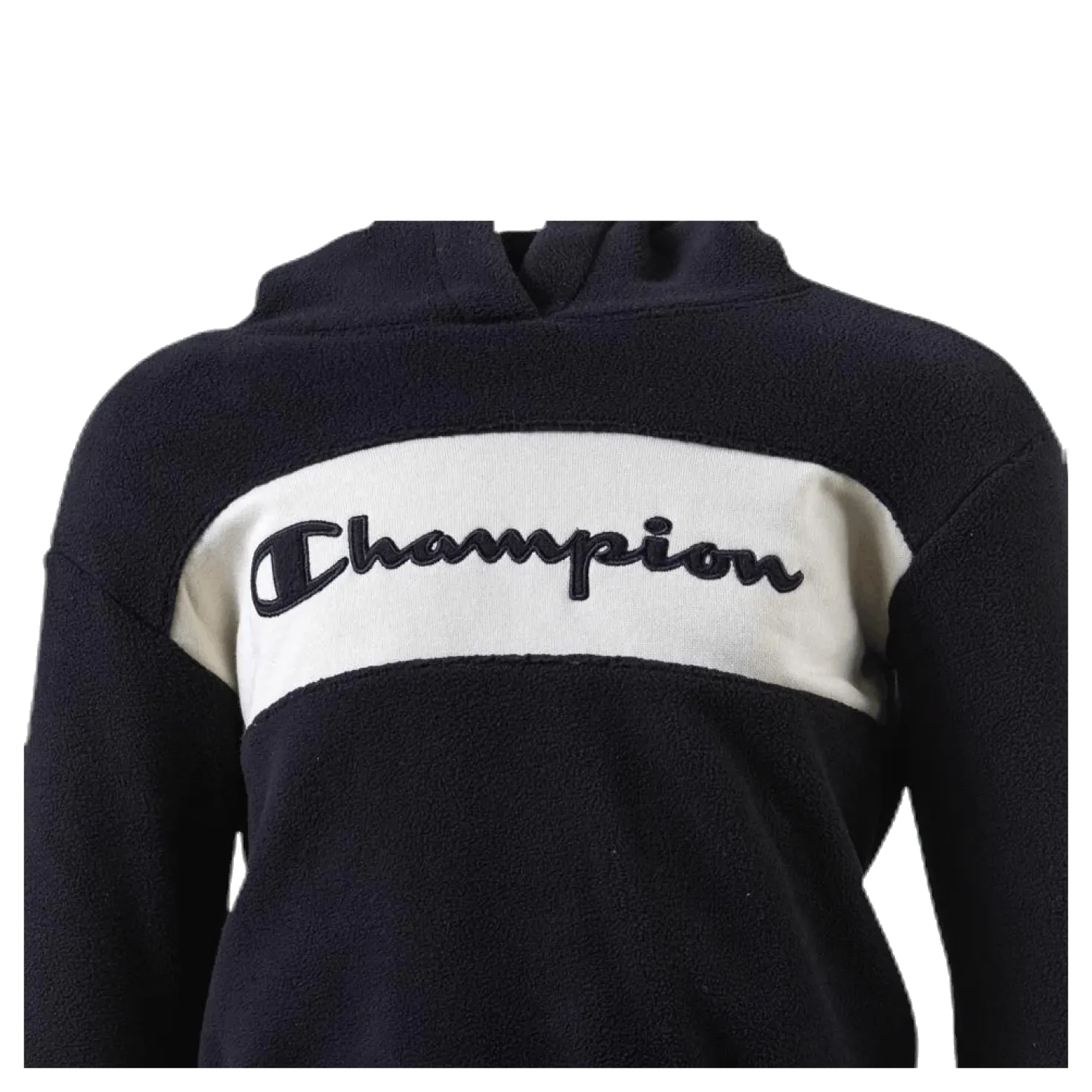 Junior Hooded Polar Fleece Black