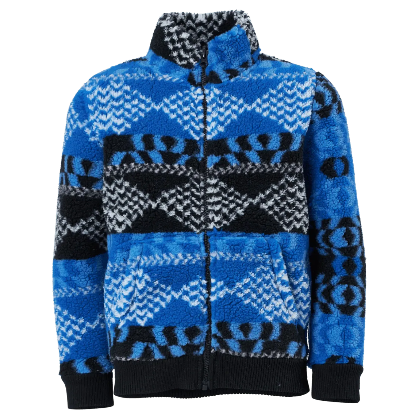 Junior Original Pile Zip Jacket Blue/Black