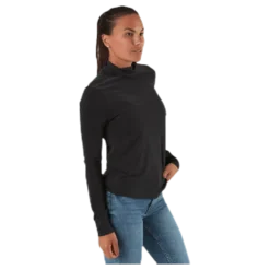 Kamala Ls Rollneck Top Black