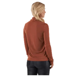 Kamala Ls Rollneck Top Brown
