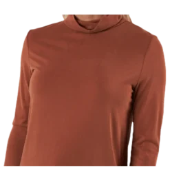 Kamala Ls Rollneck Top Brown