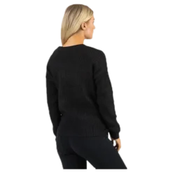 Karie Ls O-Neck Knit Black