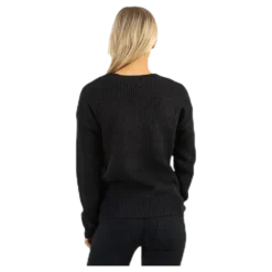 Karie Ls O-Neck Knit Black