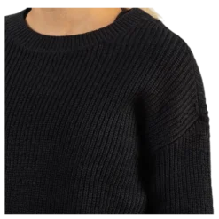 Karie Ls O-Neck Knit Black