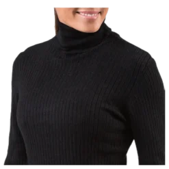 Karol L/S Rollneck Pullover Knt Black