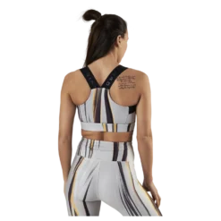 Kay Printed Sports Bra Beige