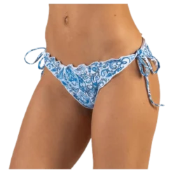 Kimo Ruffle Tie Tanga Blue