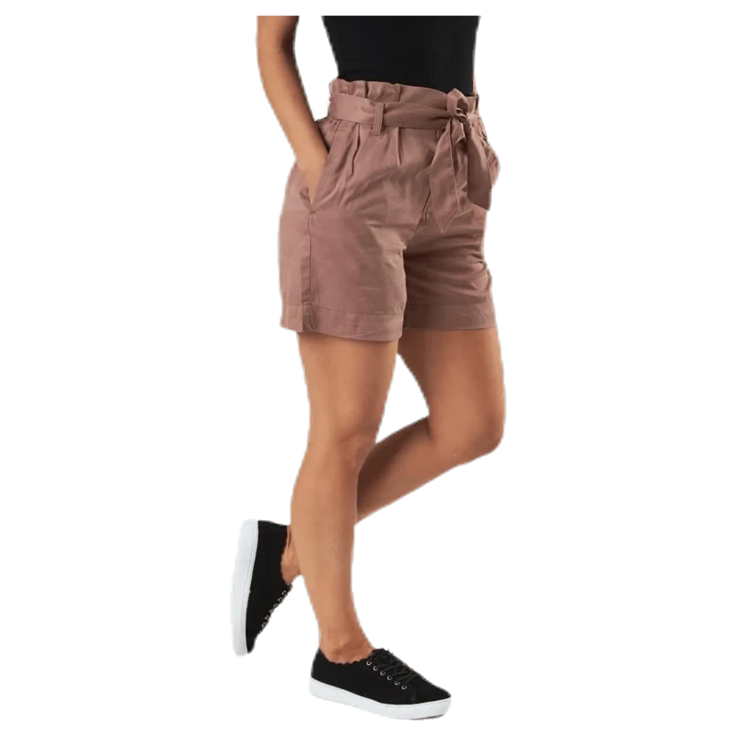 Kira Belt Shorts Brown