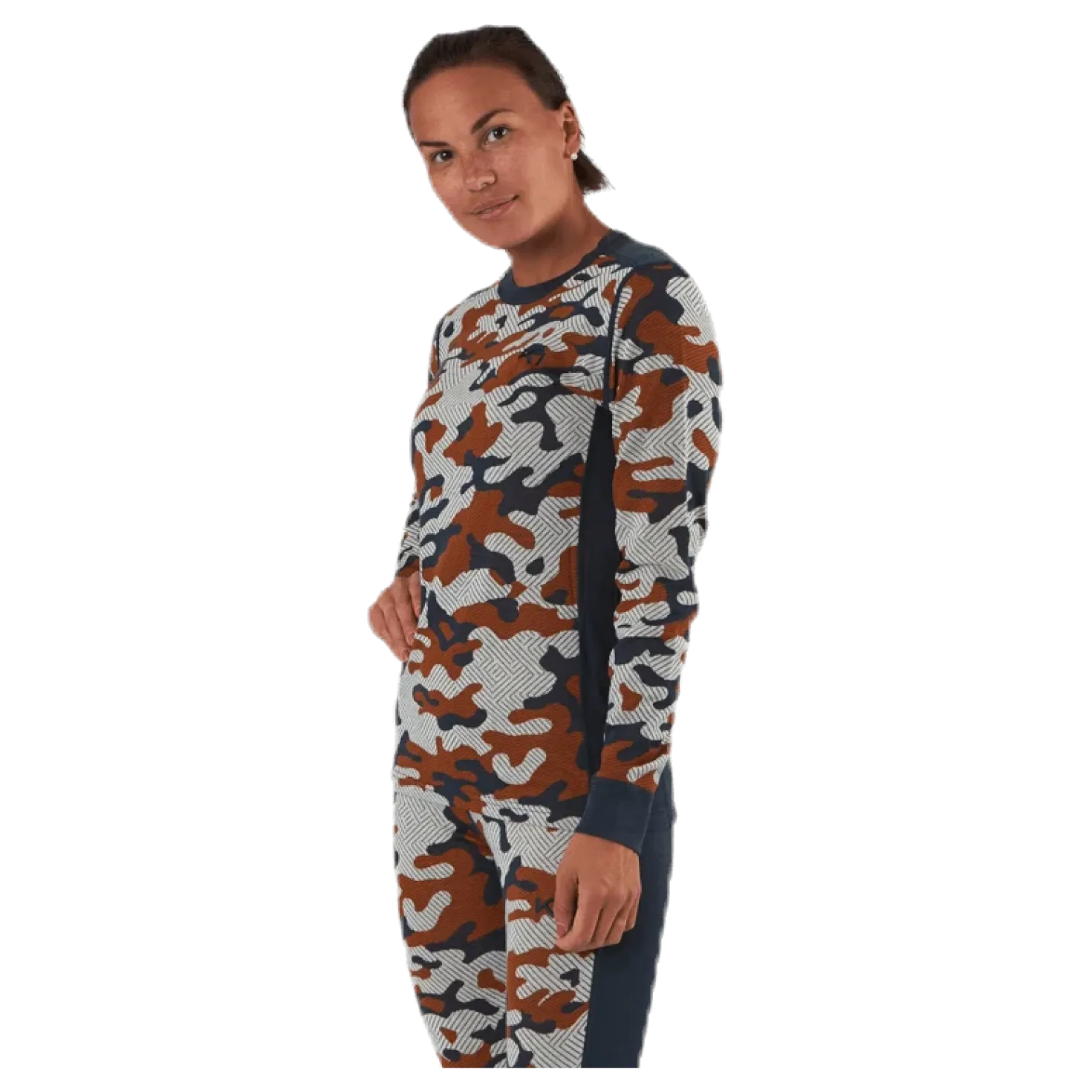 Kongle Long Sleeve Shirt Patterned/Brown