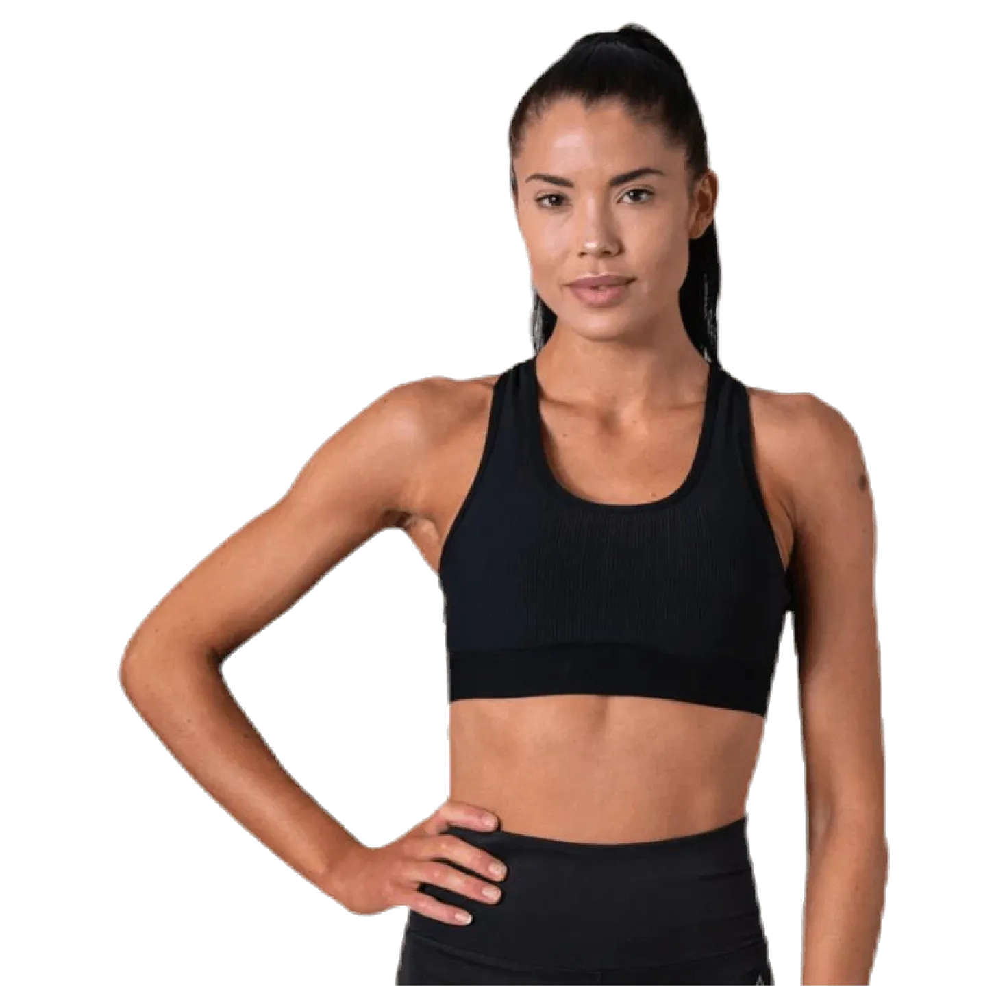 Koray Rib Bra Black