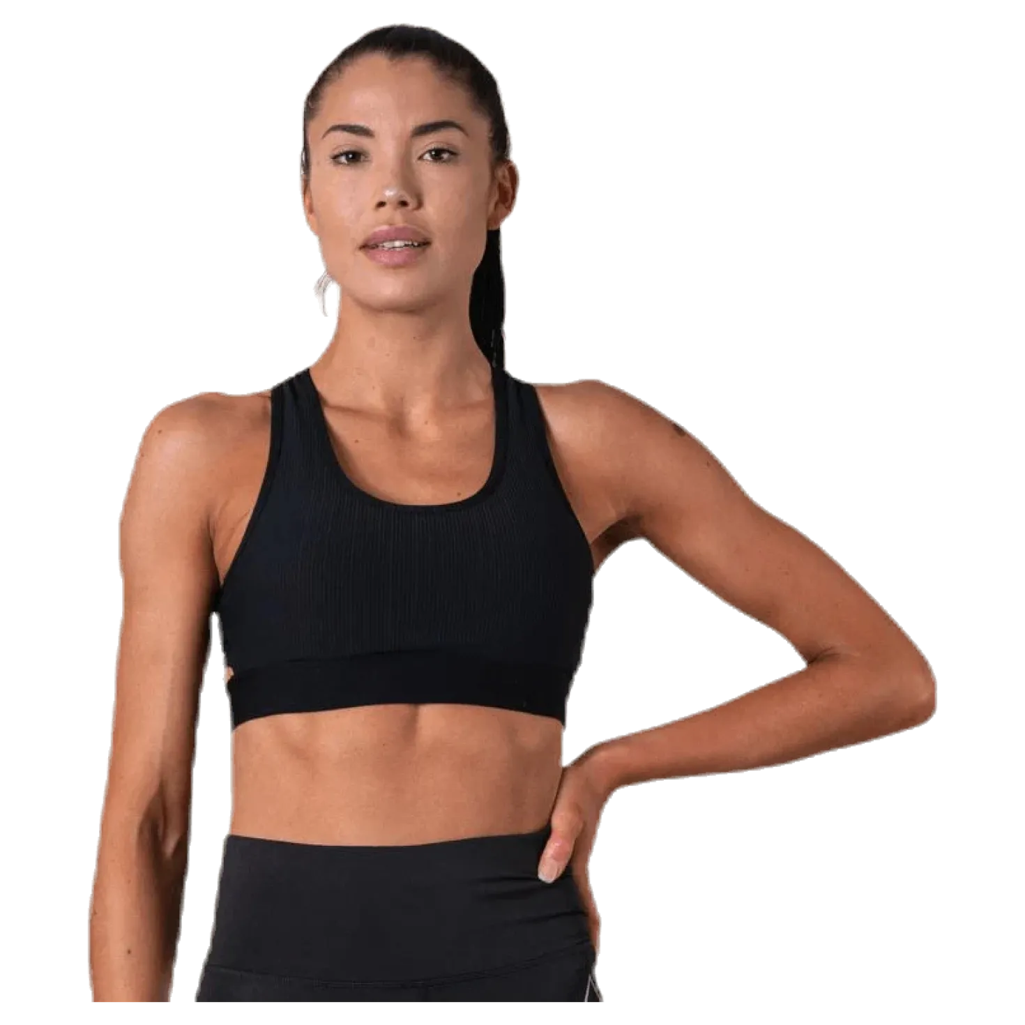 Koray Rib Bra Black