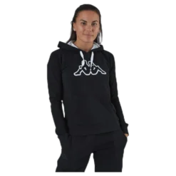 Lady Sweat Hood, Logo Zeleril White/Black