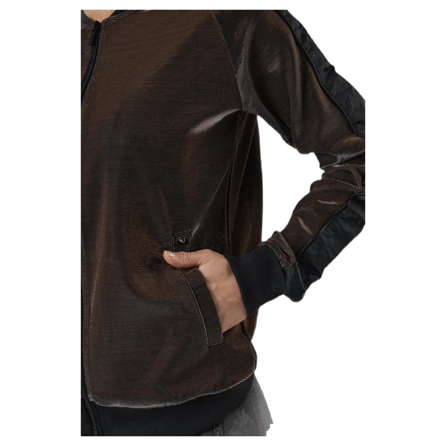 Lady Tr.Jacket, Auth Ecot Brown/Black