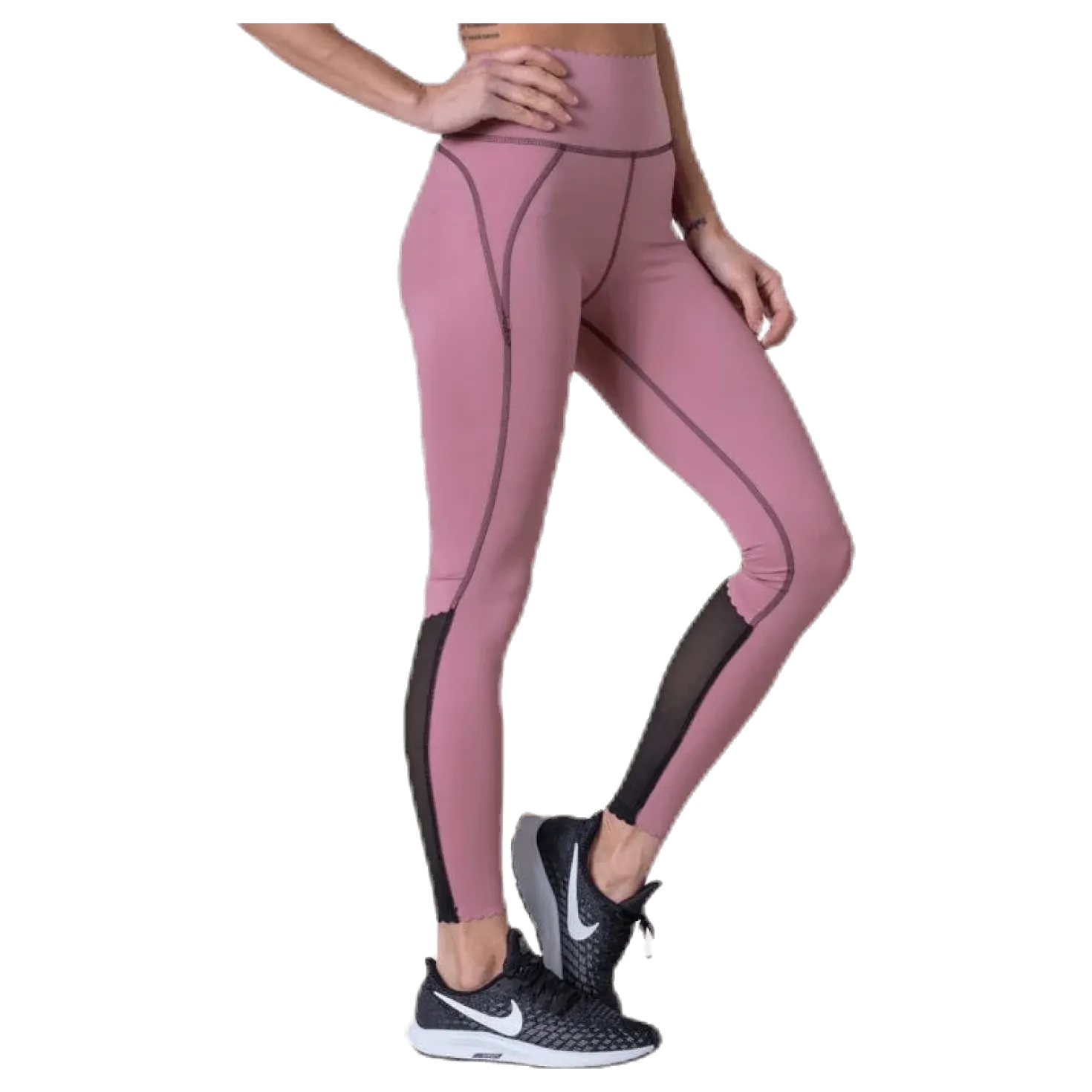 Laser Cut Tights Pink