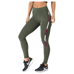 Legging Full Length With Tape Green