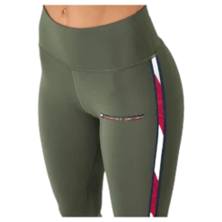 Legging Full Length With Tape Green