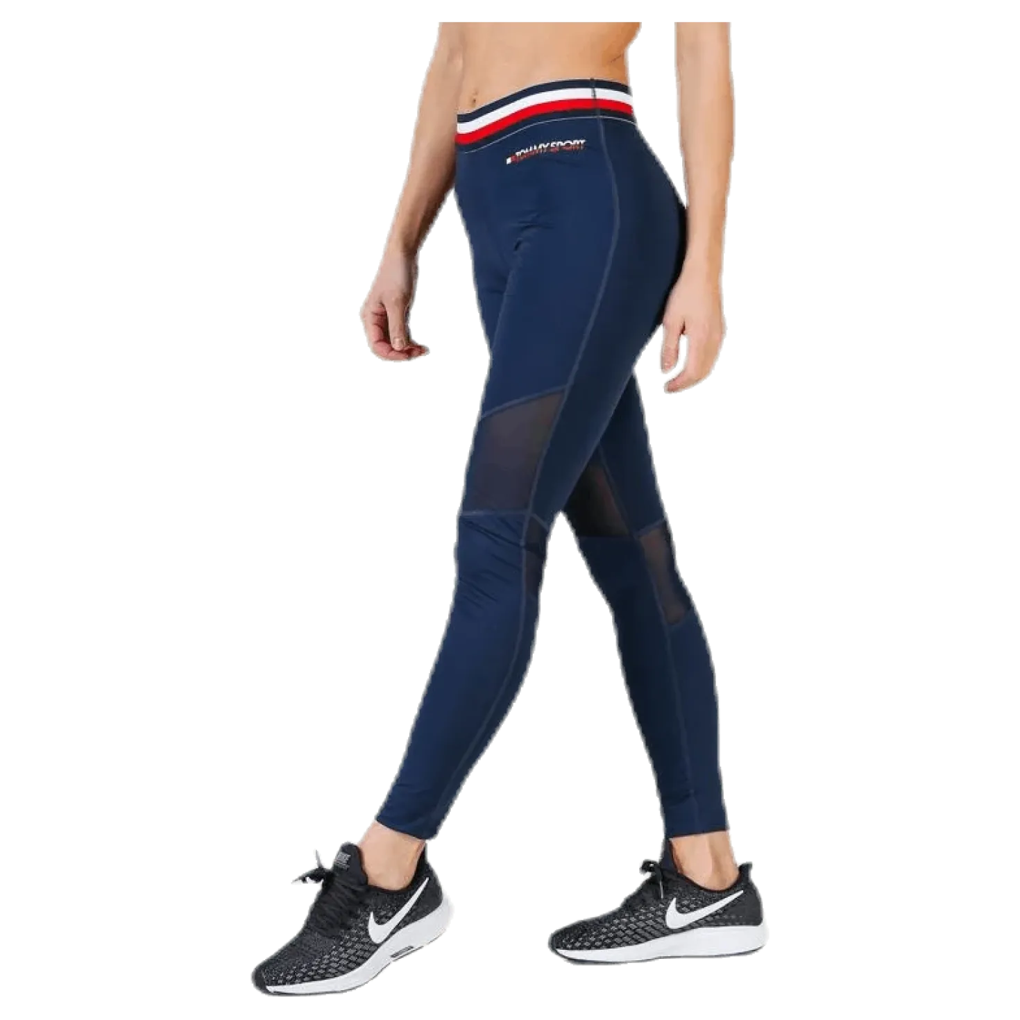Legging With Mesh Full Length Blue