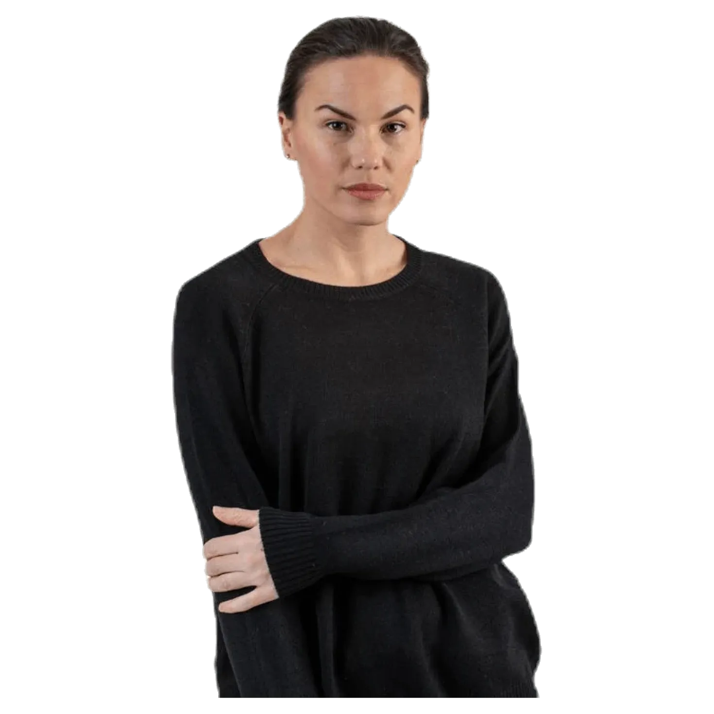 Lesly Kings L/S Pullover Knt Black