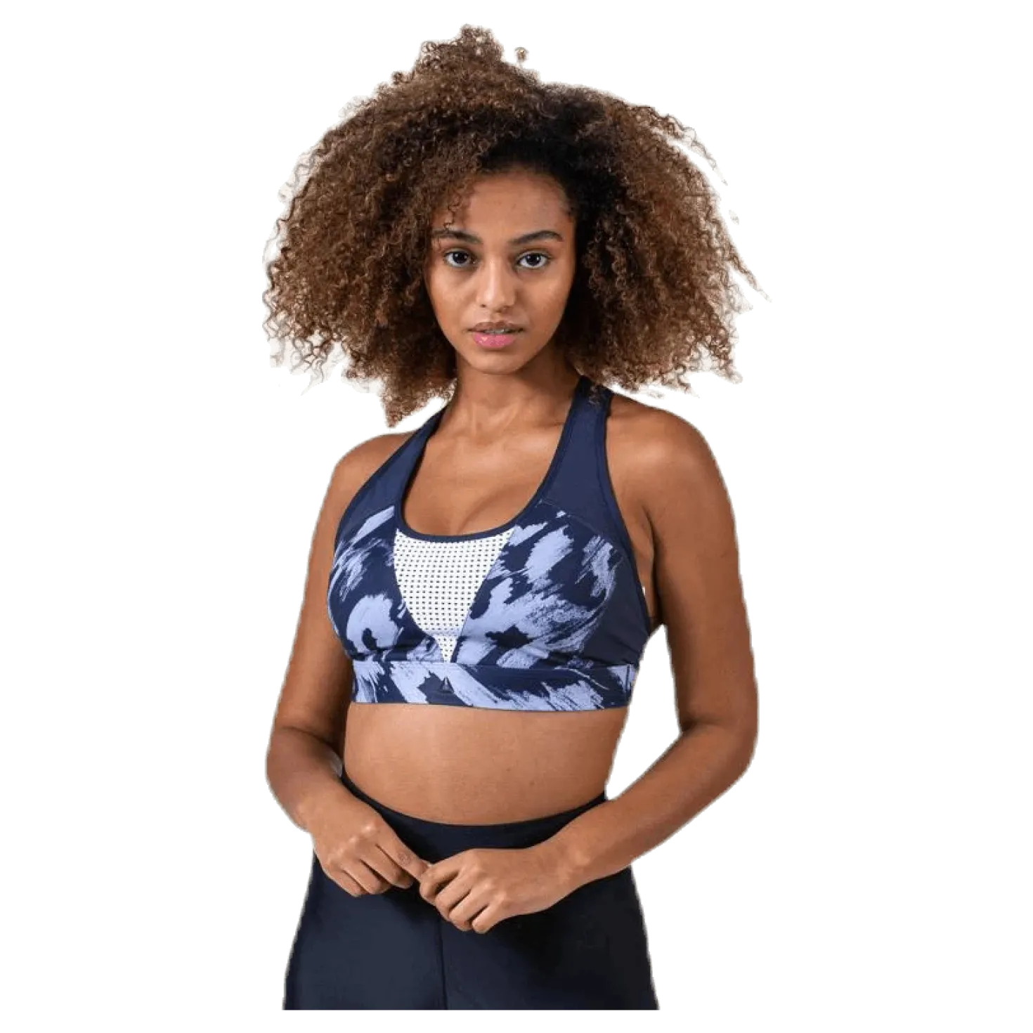 Les Mills Hero Racer Bra Blue/White