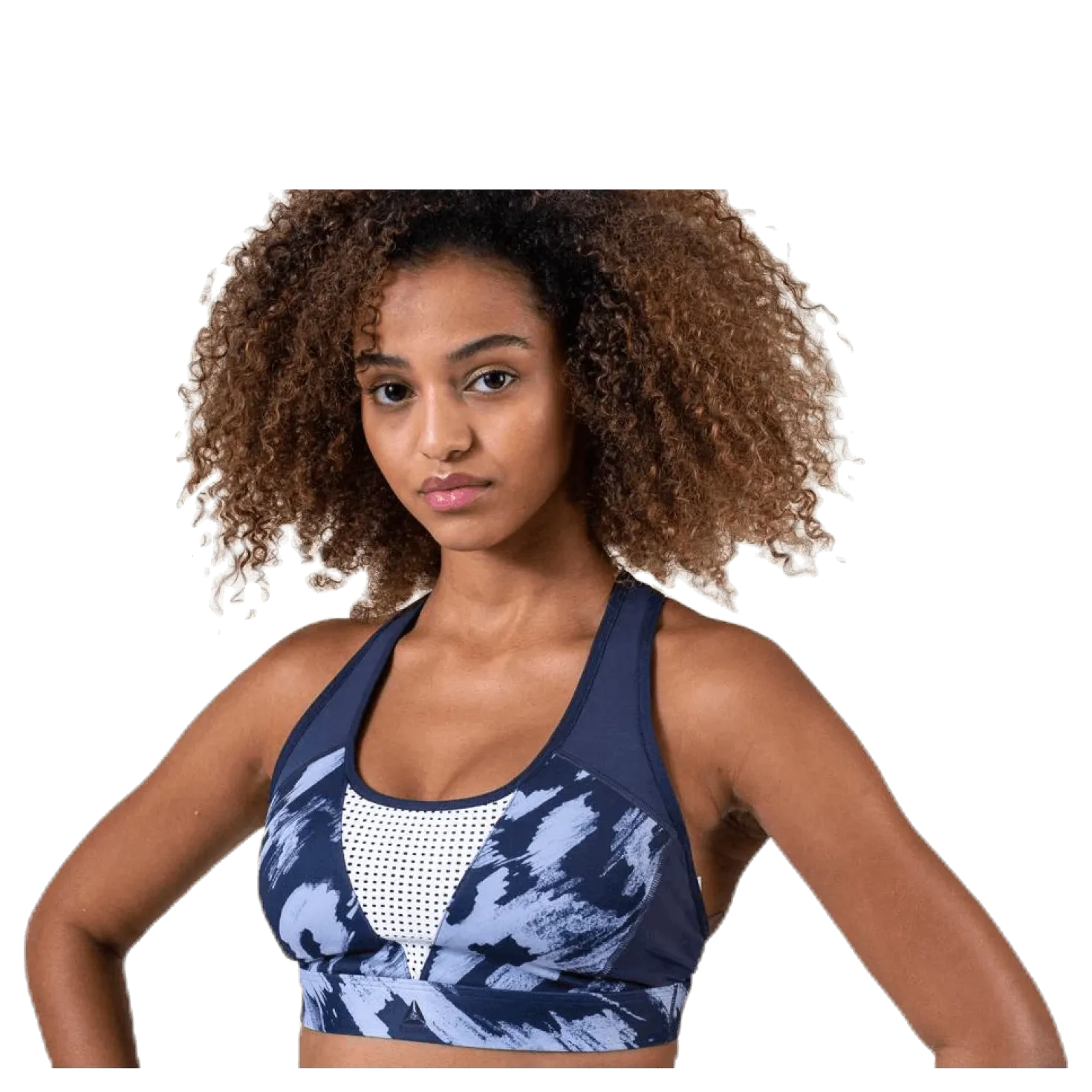 Les Mills Hero Racer Bra Blue/White