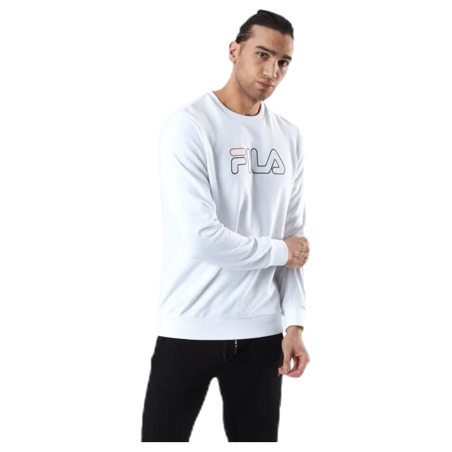 Liam Crew Sweat White