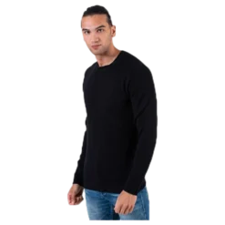 Liam Knit Crew Neck Black