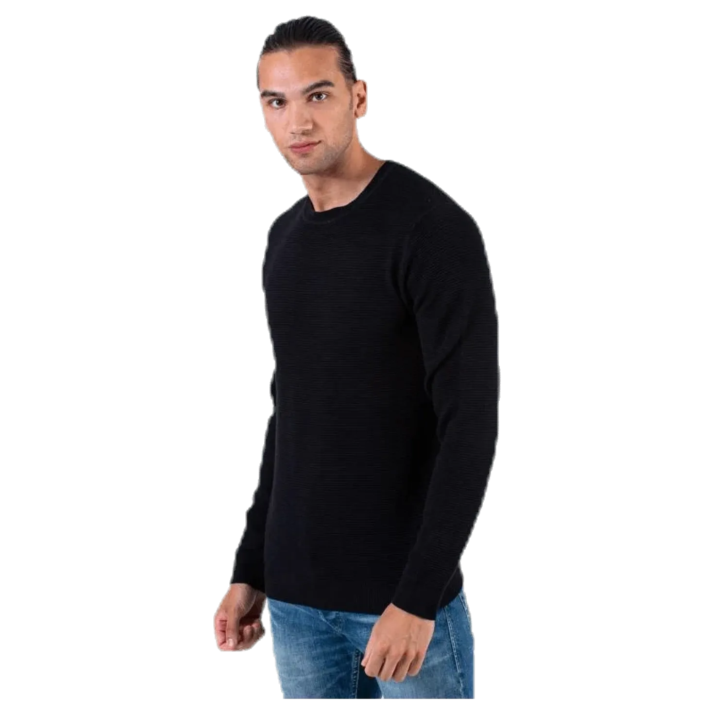 Liam Knit Crew Neck Black