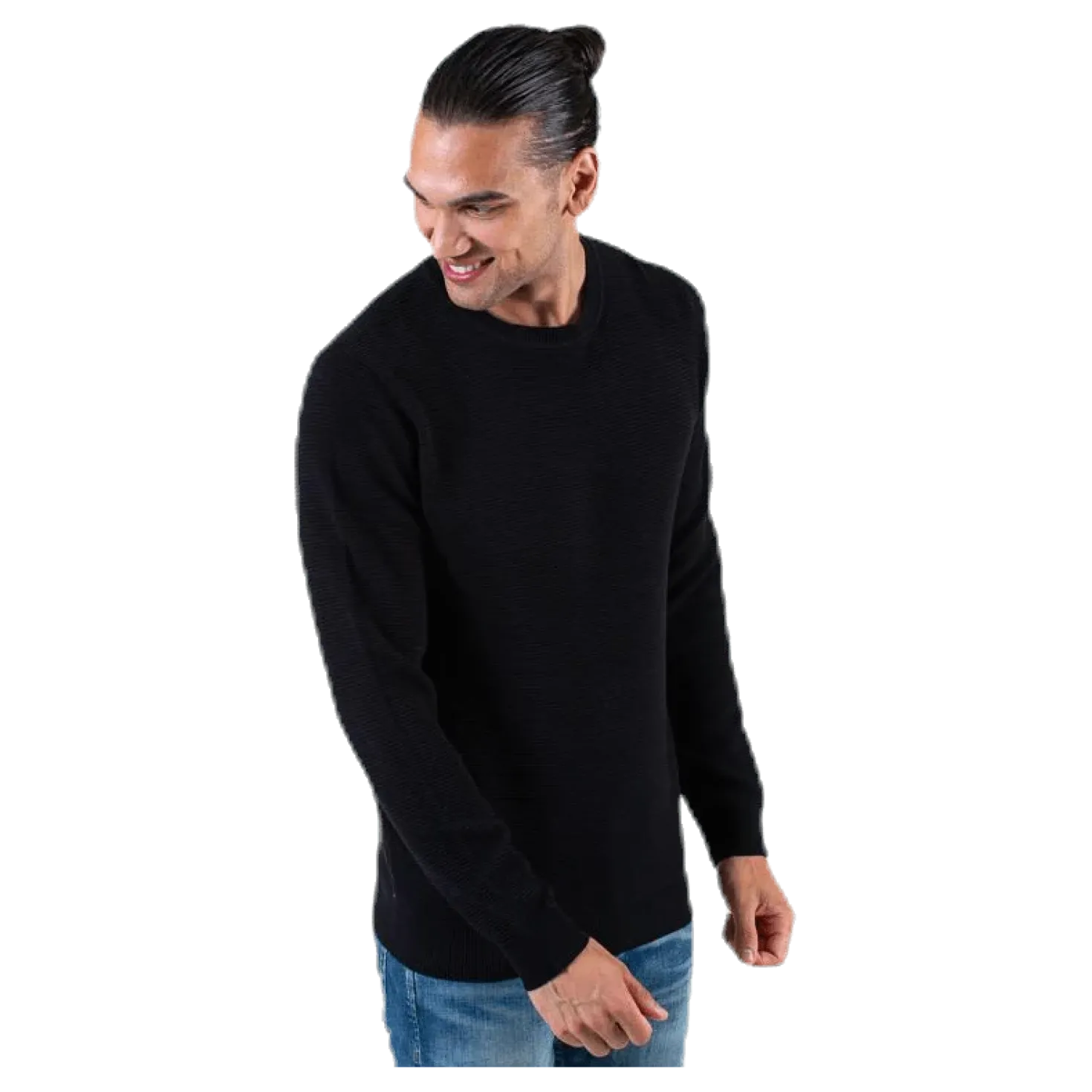 Liam Knit Crew Neck Black